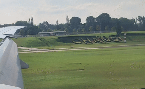 Arriving at Singapore